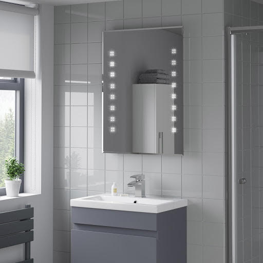 Artis Altum LED Bathroom Mirror with Demister Pad 800 x 600mm - Mains Power