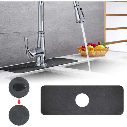 Perlerare - Faucet Absorbent Mat, Kitchen Faucet, Sink, Splash Guard, Bathroom Faucet Absorbent Mat, Tools (1 Piece)