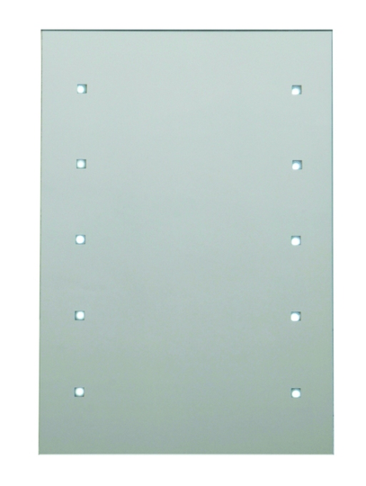 Egeria 300mm x 450mm Battery Operated Illuminated 10 led Mirror - Chrome