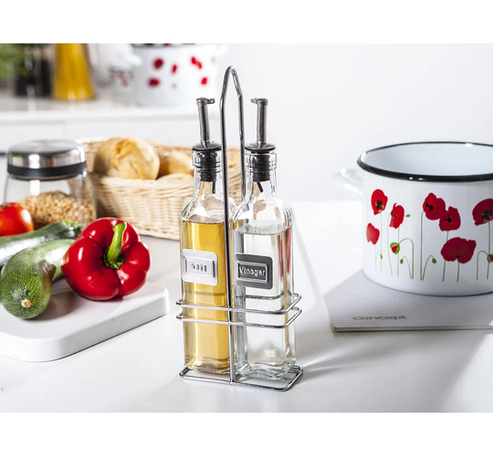3 Piece Oil & Vinegar Cruet Set