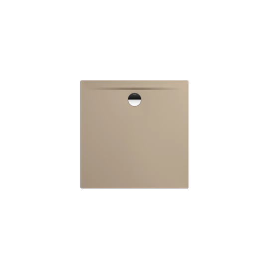 Superplan Zero 900 x 900 mm Steel Enamel Shower Tray - Warm Beige