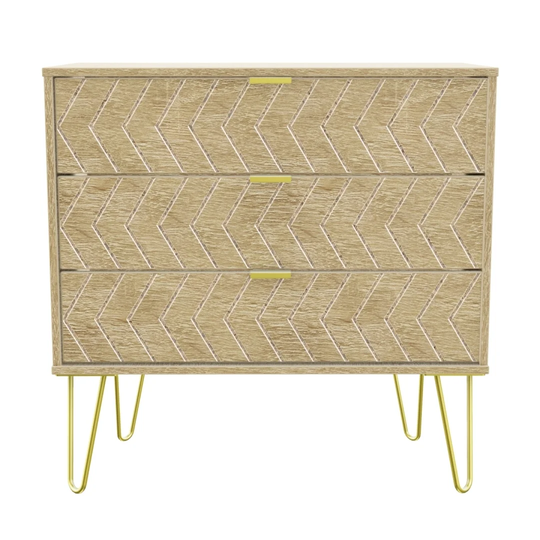 Pentwater 3 Drawer 76.5Cm W Chest of Drawers