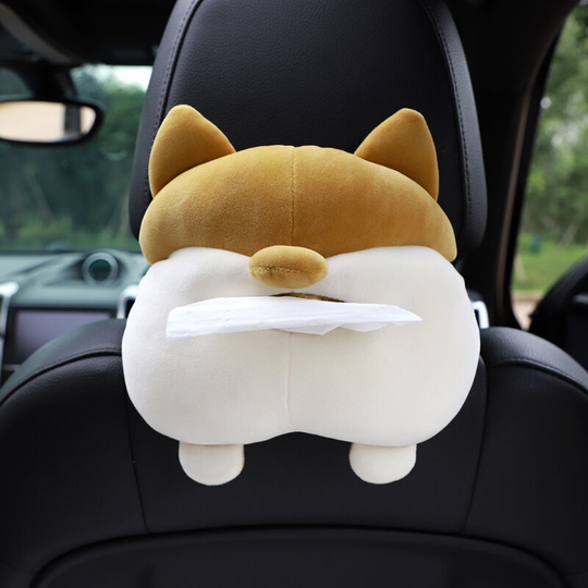 Soft Lovely Butt Shaped Tissue Box Cover Creative Storage Bag Hanging Pouch Tissue Box Packaging For Home Car