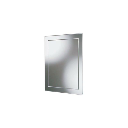 Linus Designer Bathroom Mirror - 500mm Wide - 76700000 - Clear - HIB
