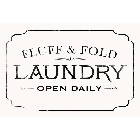 Fluff and Fold I by Victoria Barnes - Wrapped Canvas Typography