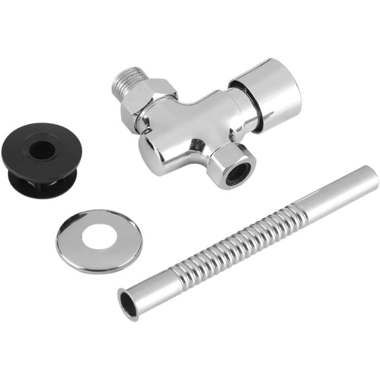 Betterlife Toilet Urinal Flush Valve Zinc Alloy Knob Type Manual Surface Mounted Delay Push Auto Shut Off Bathroom Accessory(1 pcs)
