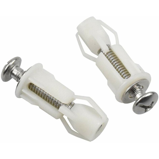BR-Vie 2pcs Toilet Lid Expansion Screws Toilet Lid Fastener Toilet Seat Screws Fixing Set Toilet Lid Replacement Parts