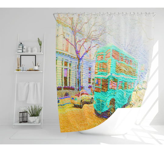 Dimetra Polyester Shower Curtain Set