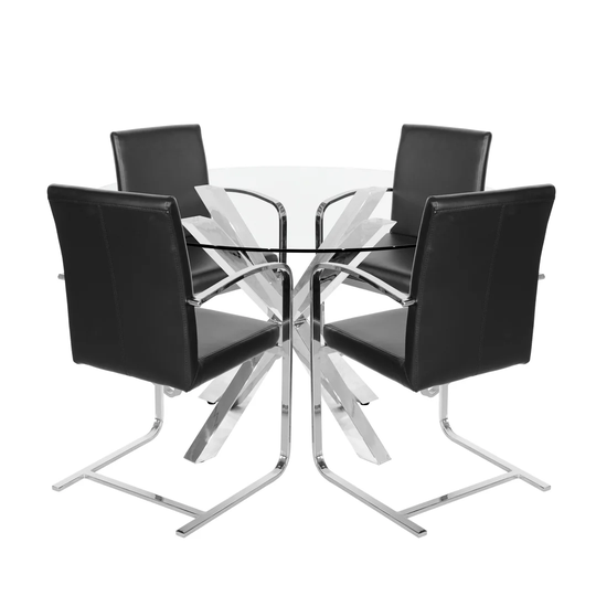 Cannady 4 - Person Dining Set