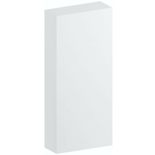 Slimline white wall hung cabinet 650 x 300mm - White - Accents