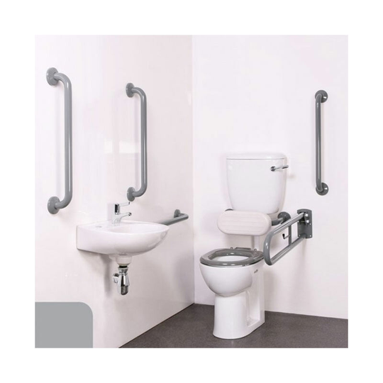 Nyma pro Low Level Doc m Pack White - 5 x Grey Grab Rails - Nymas