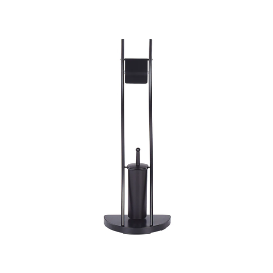 Freestanding Toilet Paper And Brush Holder Silver SOACHA