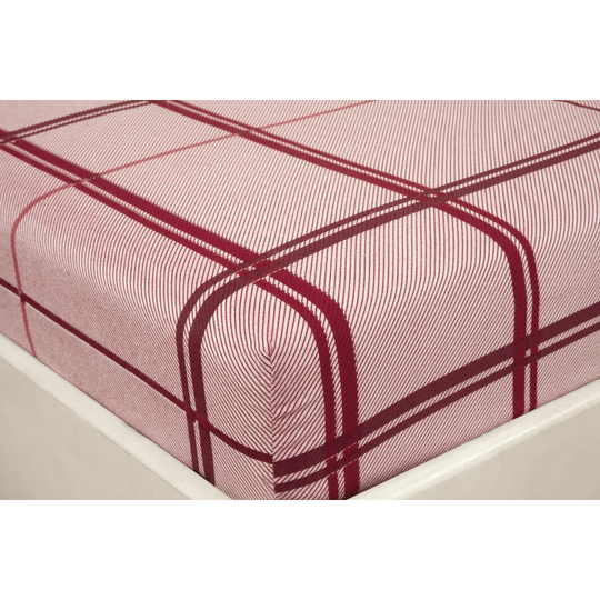 Alemany 198 Thread Count Gingham 100% Brushed Cotton Fitted sheet