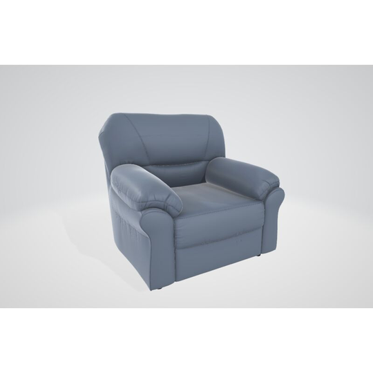Saga Coventry Leather Armchair Grey - Grey