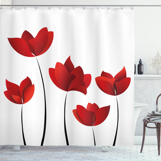 Bergstein Polyester Shower Curtain Set