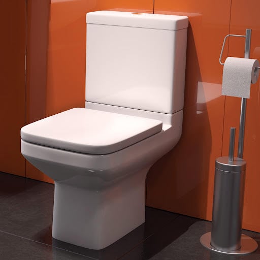 Ceramica Montpellier Close Coupled Toilet & Soft Close Seat