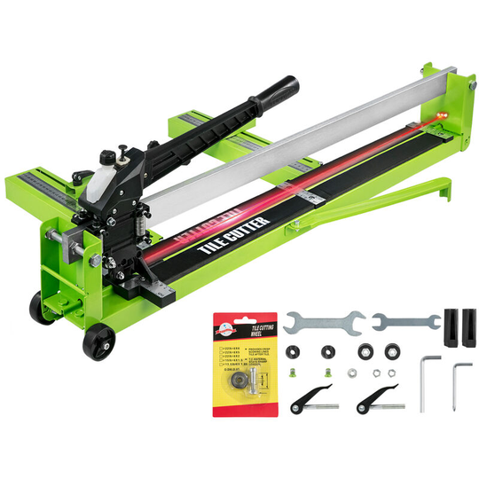 Vevor - Tile Cutter Manual Tile Cutter Tile Cutting Machine Ceramic Porcelain Tile Cutter w/Laser Guide All-Steel Frame and Bonus Spare Cutter Wheels