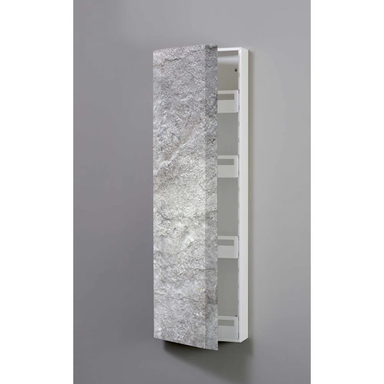 Stone Rock Metal 8 Pair Shoe Storage Cabinet