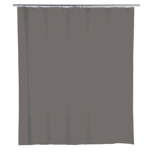 WENKO Shower curtain Mouse Grey, 180 X 200 Cm