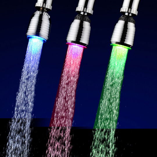 Superseller - led Water Faucet Light Water Stream Movable Water Faucet rgb Colors Changing Temperature Control Water Faucet Tap