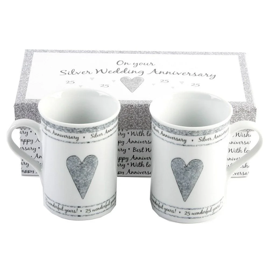 25th Silver Anniversary Mug