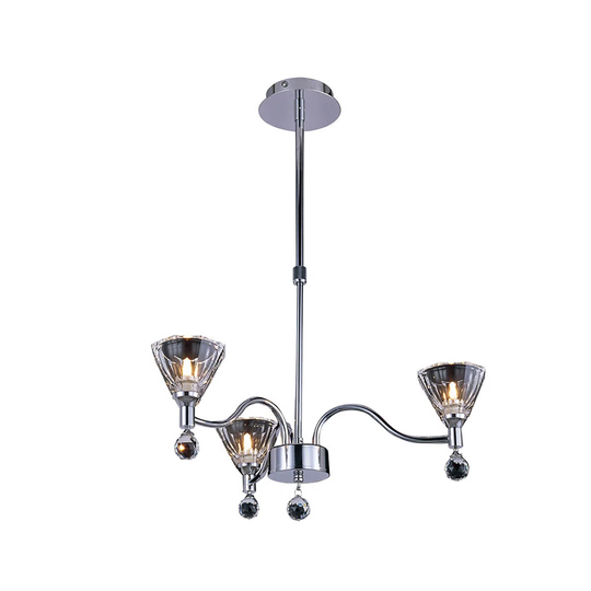 Dononvan 3-Light Shaded Chandelier