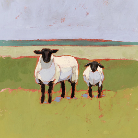 Suffolk Sheep I by Victoria Borges - Wrapped Canvas Painting