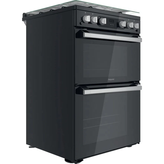 Hotpoint HDM67G0C2CB/UK Gas Cooker - Black