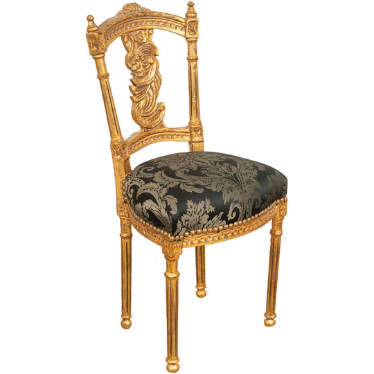 French Louis xvi style armchair in solid beech wood