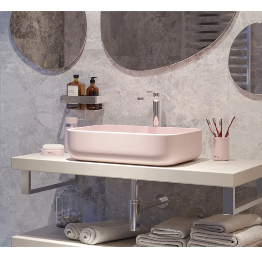 Infinitio Countertop Basin 50X39 Cm, Without Overflow, Matte Black (24310BF7669D499EB7FBD412F7C3751B)