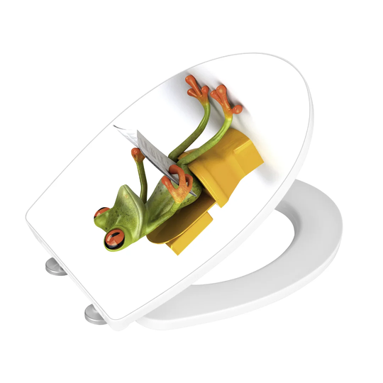 Frog News Davey Soft Close Elongated Toilet Seat