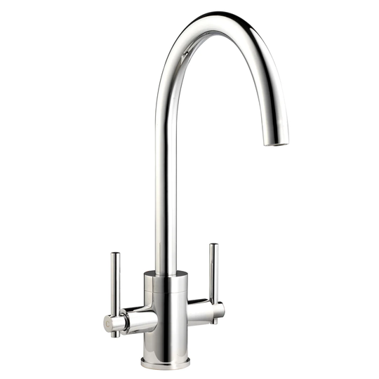 Garcia Metering Twin Lever Monobloc Kitchen Tap