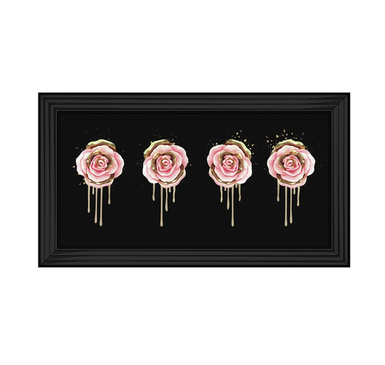 Pink Roses - Picture Frame Graphic Art