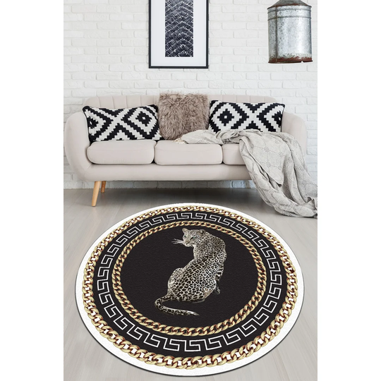 Keyes Shaggy Black/Brown Rug