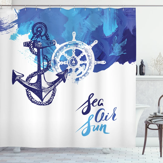 Biraghi 13 Piece Polyester Shower Curtain Set
