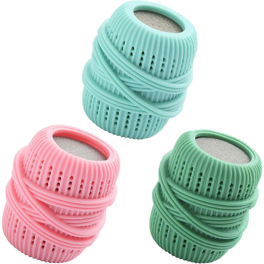 Cylindrical Washing Ball Washing Machine Washing Ball for Down Jacket Anti-Hair Washing Machine Ball for Gentle Care 3 Pieces