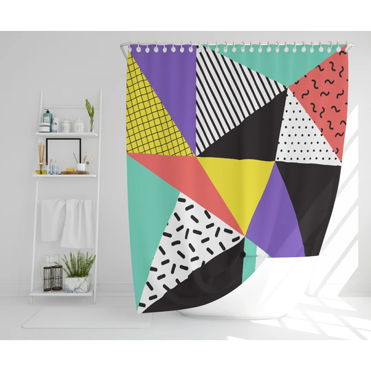 Flippen Polyester Shower Curtain Set