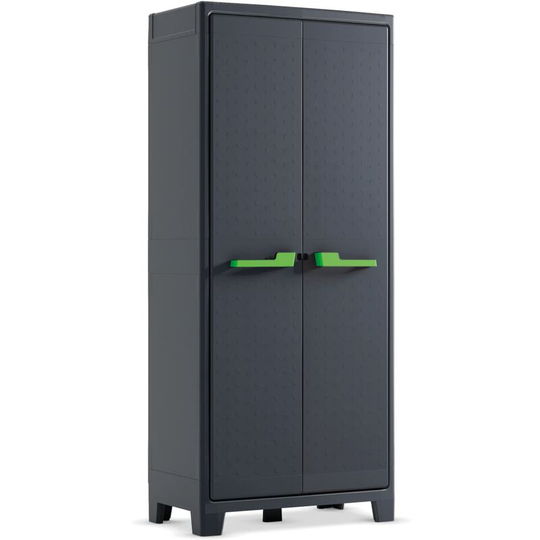 Storage Cabinet with shelves Moby Graphite Grey 182 cm Keter Grey