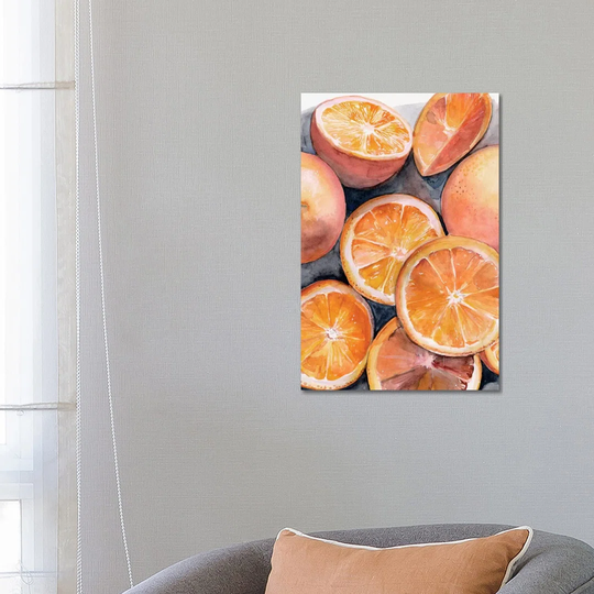 Fruit Slices III by Jennifer Paxton Parker - Wrapped Canvas Art Prints