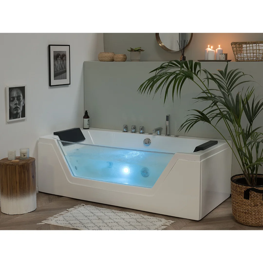 1740 mm x 790 mm Single Ended Whirlpool Bathtub with 10 jets
