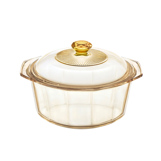Bergstrom Pyroceram Glass Round Casserole