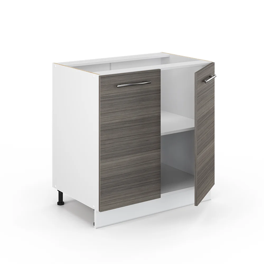 82Cm H x 80Cm W x 52Cm D Oak Base Unit Cabinet