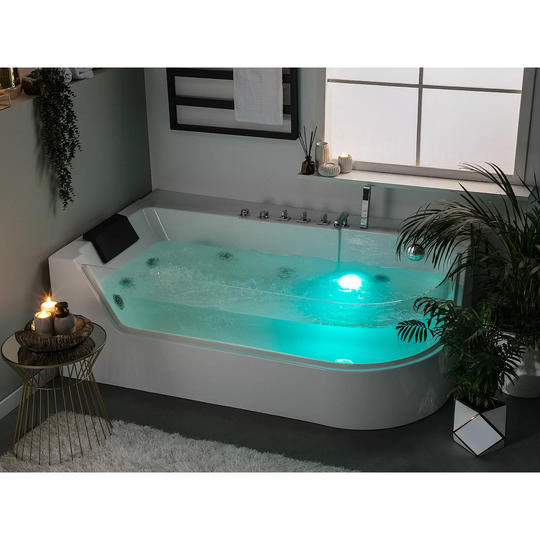 Bellview Acuario 1700mm x 800mm Freestanding Back to Wall Whirlpool Bathtub