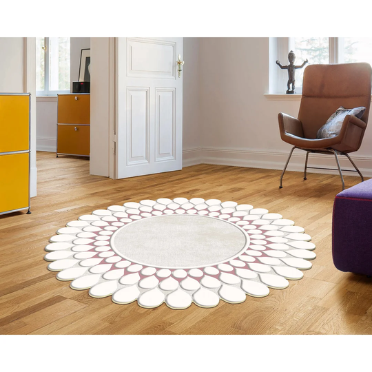 Smithton Machine Woven Pink/White Rug