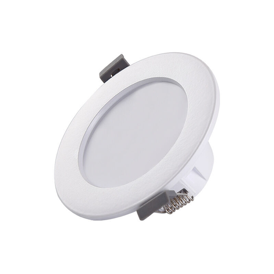 5 led Spots for Bathroom, IP44 Ultra-Flat 25mm, Ø85mm, White, Recessed Ceiling Light, led Panel 5W, 460lm, Neutral White 4000k-