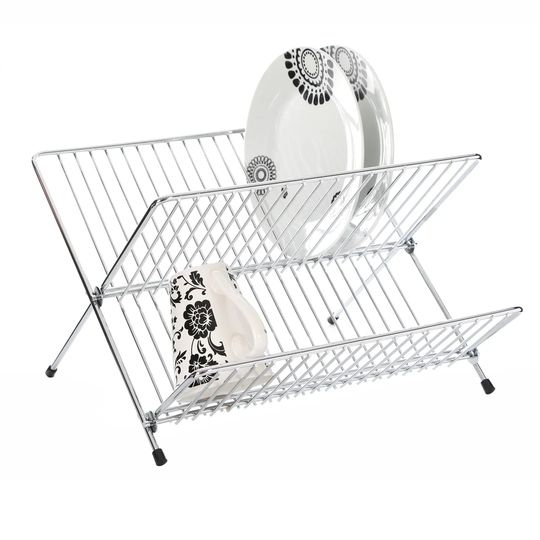 Folding Chrome Dish Rack