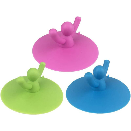 Perlerare - 3Pcs Silicone Drain Stopper,Universal Silicone Bathtub Drain Stopper Bathtub Stopper Kitchen Sink Stopper