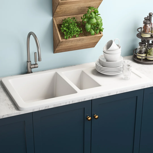 100cm x 50cm Inset Kitchen Sink with Waste Outlet