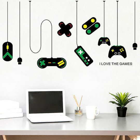 Game Grip Sticker Home Decal Posters Pvc Mural Video Game Sticker Gamer Room Decor