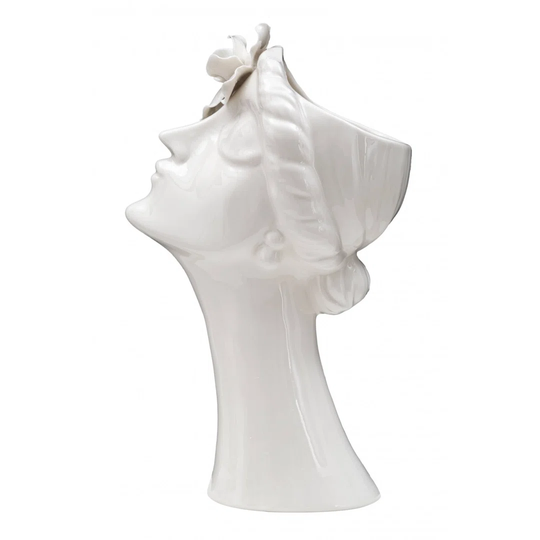 Zaira White 32.8Cm Porcelain China Table Vase